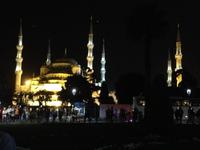 Sultan-Ahmet-Moschee bei Nacht