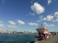 Blick von der asiatischen Seite auf Bosporus und Neustadt