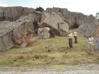 Abbildung eines Löwen im Felsen