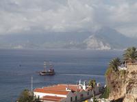 Meerblick zur anderen Seite der Küste, Antalya