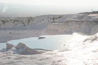 auf den Kalksinterterrassen in Pamukkale