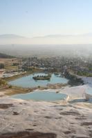 auf den Kalksinterterrassen in Pamukkale