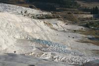 auf den Kalksinterterrassen in Pamukkale