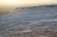 auf den Kalksinterterrassen in Pamukkale