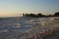 auf den Kalksinterterrassen in Pamukkale