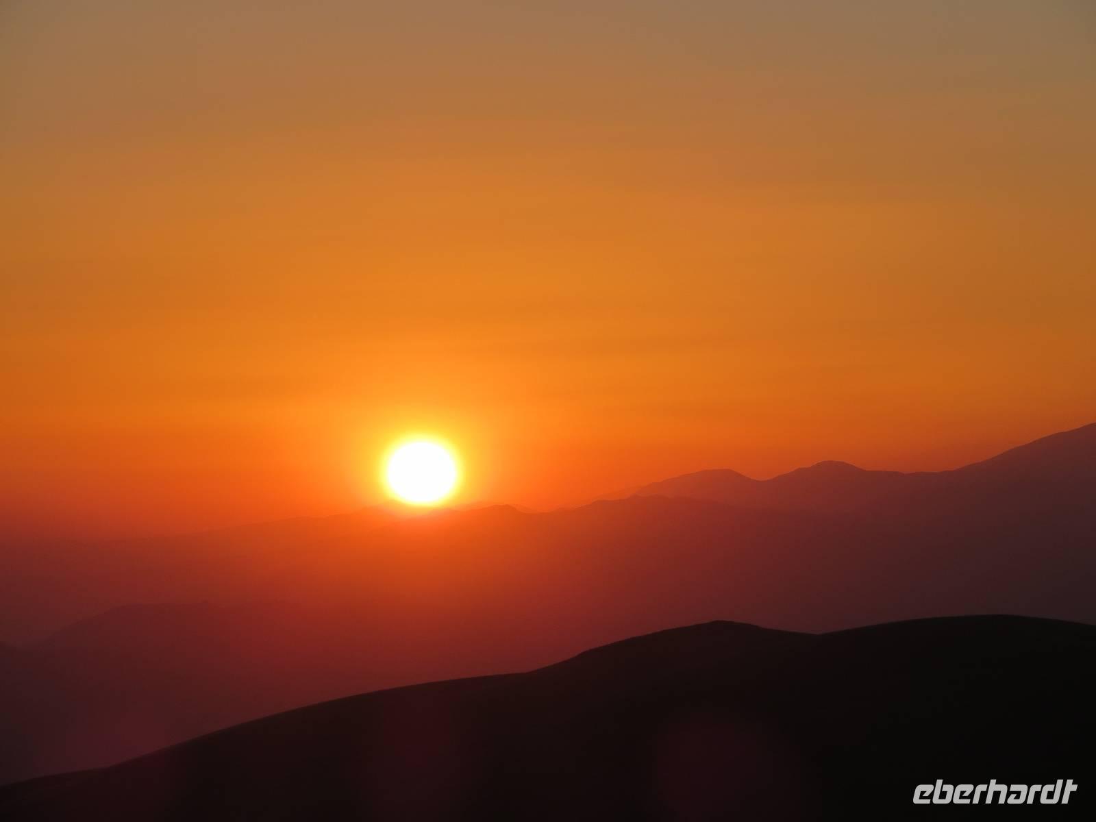 Sonnenuntergang am Nemrud Dag