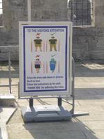 Kleiderordnung in der Blauen Moschee, Istanbul