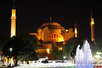Blick auf die Hagia Sophia am Abend