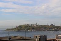 Blick von der Dachterasse des Hotels