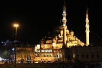 Blick auf die Neue Moschee am Abend