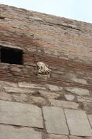 Verbautes Antikes Material in den Wänden