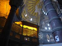 Türkei, Istanbul, Stadtrundgang, Sultansloge in  der Hagia Sofia