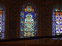 Türkei, Istanbul, Stadtrundgang, Fenster in der Blauen Moschee