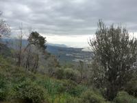Türkei, Blick vom Zeusaltar nahe Adatepe zur Küste