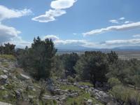 Türkei, Priene, Blick über das Mäandertal zum Latmosgebirge
