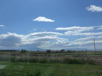Türkei, Priene, Blick über das Mäandertal zum Latmosgebirge