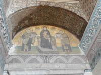 Mosaik an der Hagia Sophia