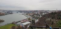 Blick von der Terrasse beim Cafè Eyüp Pierre Loti auf Friedhofshügel und die Eyüp Moschee