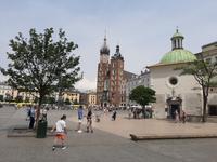 Krakau. Auf dem Marktplatz.