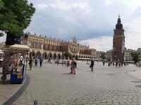 Krakau. Auf dem Marktplatz.