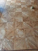 Schloss Lancut.  Fußböden mit Intarsienarbeiten.