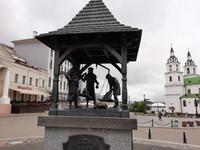 Minsk. Bei der Stadtführung.