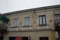 Häuserfassade in Brody