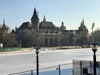 Burg Vajdahunyad am Stadtwäldchen-See