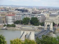 Budapest: Blick vom Burgberg auf die Kettenbrücke