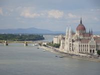 Budapest: Blick vom Burgberg aufs Parlament