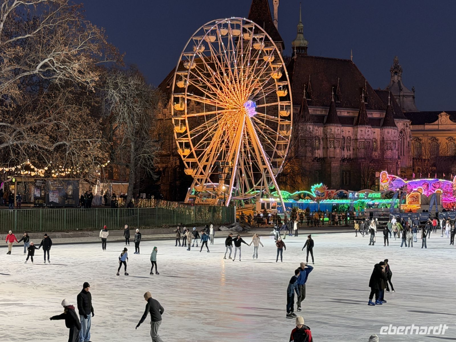 Eisbahn hinter dem Heldenplatz
