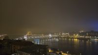 Budapest bei Nacht Blick auf Kettenbrücke