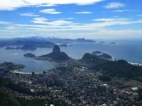 am Corcovado mit Blick auf Rio de Janeiro