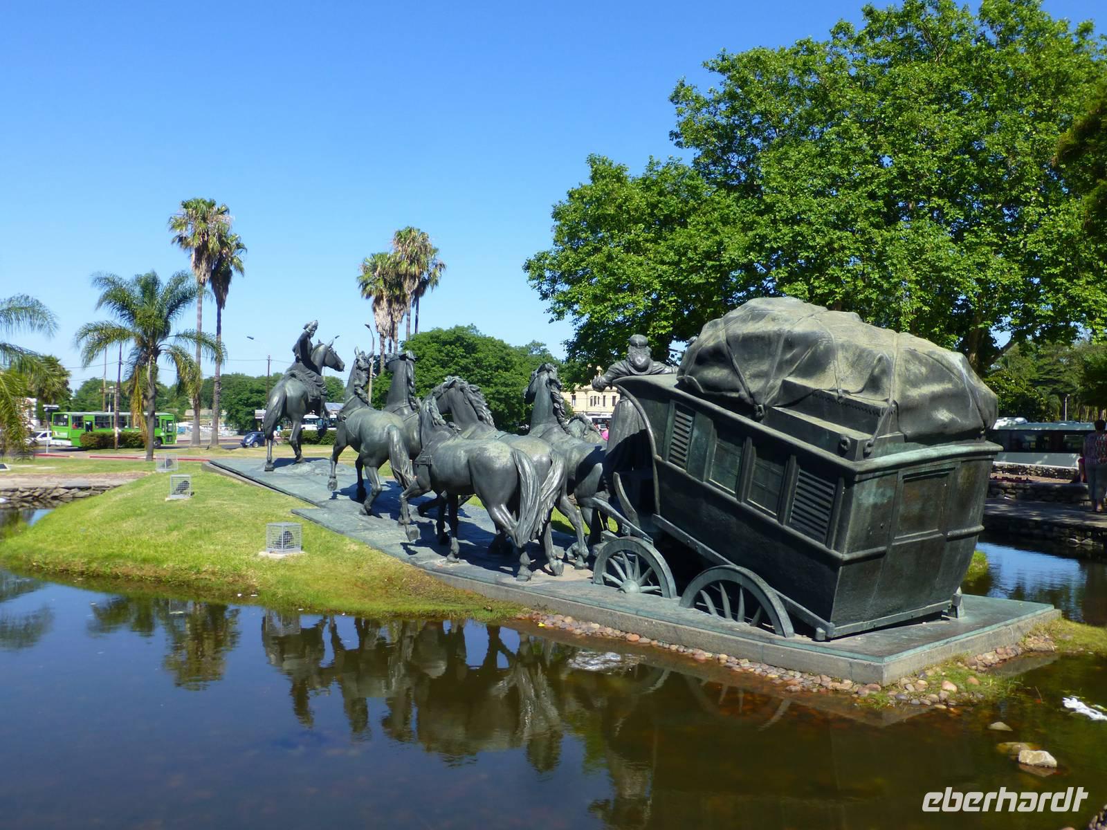 Prado-Park mit Postkutschen-Denkmal (La Diligencia)