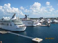 Der Hafen von den Bahamas