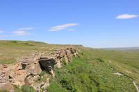 beim Head-Smashed-In Buffalo Jump