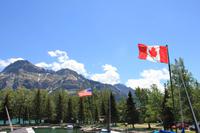 Waterton nahe der Grenze zwischen USA und Kanada