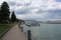 am Flathead Lake in Polson