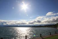 Sonnenaufgang am Flathead Lake in Polson