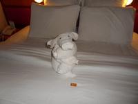 allabendliche Begrüßung auf der Kabine