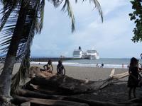 Blick auf die Anlegestelle in Puntarenas