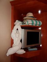 allabendliche Begrüßung auf der Kabine