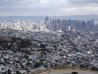 San Francisco - Blick von den Twin Peaks auf die Stadt