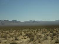 Auf der Fahrt durch die Wüste Mojave