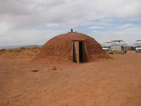 Hütte der Navajo-Indianer