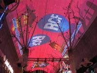 Las Vegas bei Nacht - LED-Show in Old Las Vegas 