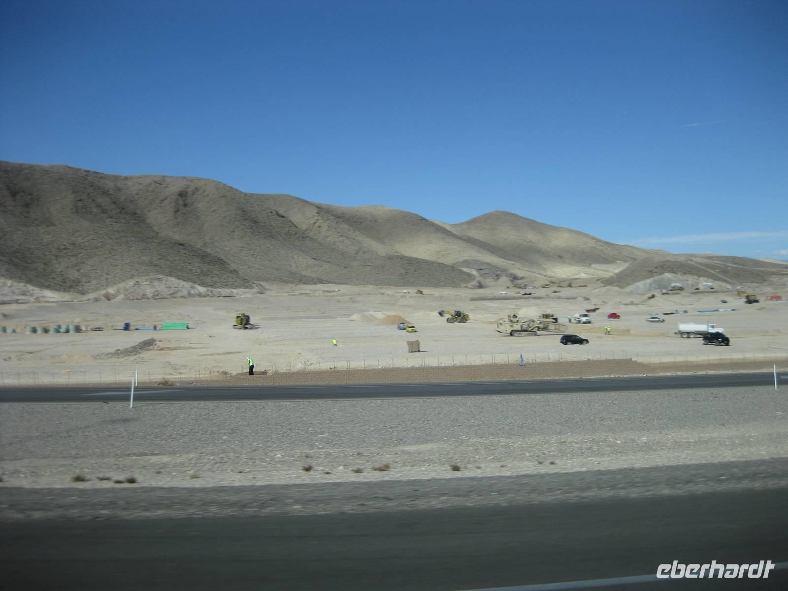 Baustelle in Las Vegas für ein neues Wohnviertel 