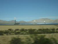Solarkraftwerk in der Wüste Nevada an der Grenze zu Kalifornien