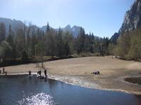 Badestelle am Merced River im Yosemite Nationalpark 