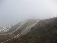 San Francisco - Blick von den Twin Peaks - leider in den Nebel